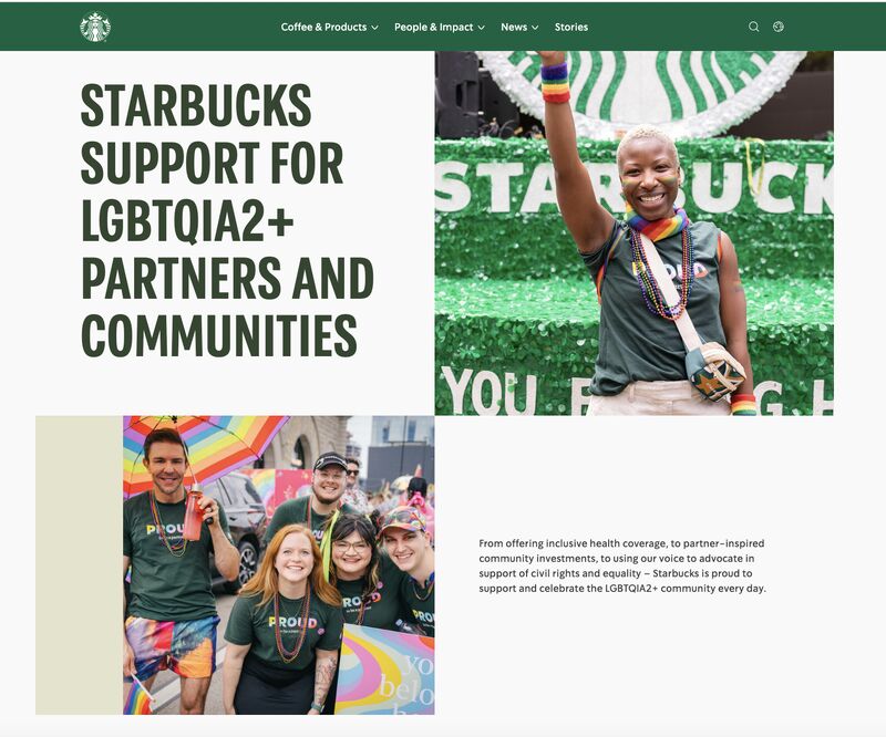 Starbucks shareholders vote to reject anti-LGBTQ+ proposal, 99-1 percent. CEO doubles down on diversity