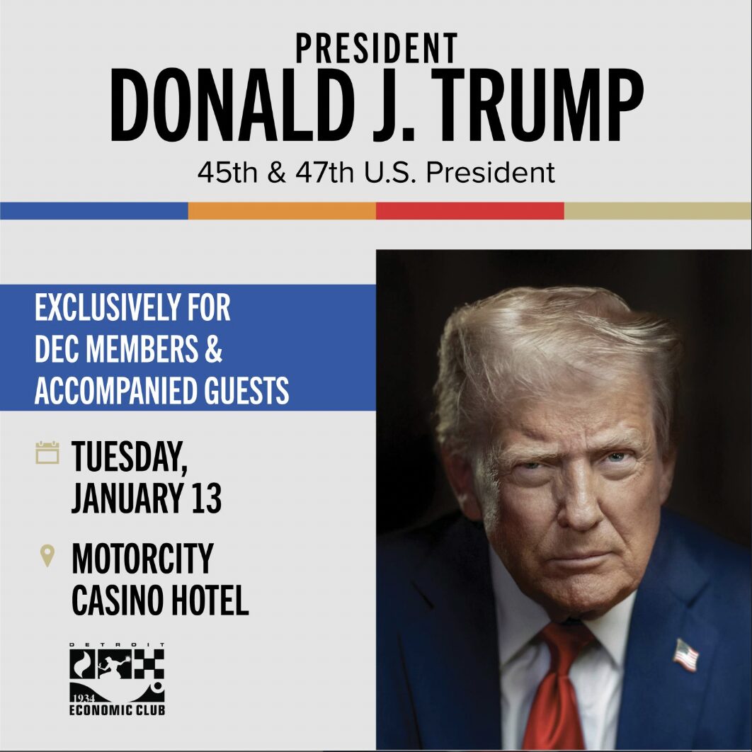 Detroit Economic Club Defends Hosting Trump, Despite Rising Threat of Fascism